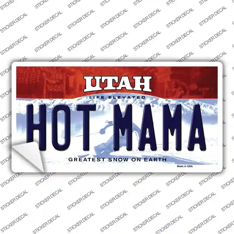 LP-10208s-S Hot Mama Utah Novelty Sticker Decal, Small