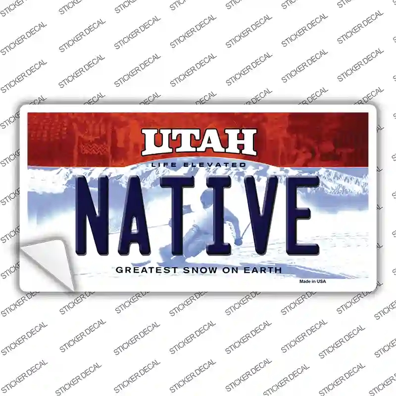 LP-10218s-S Native Utah Novelty Sticker Decal, Small