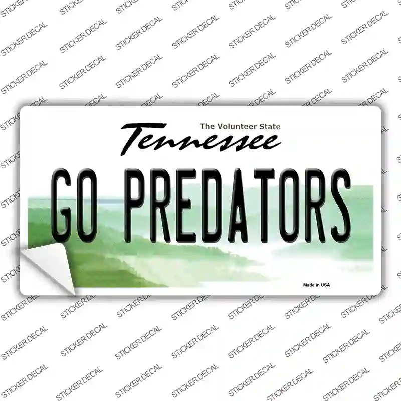 LP-13561s-L Go Predators Novelty Sticker Decal, Large