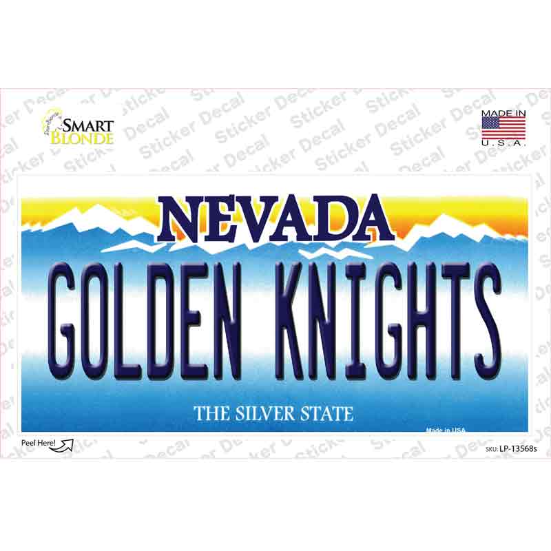 LP-13568s-M Golden Knights Novelty Sticker Decal, Medium