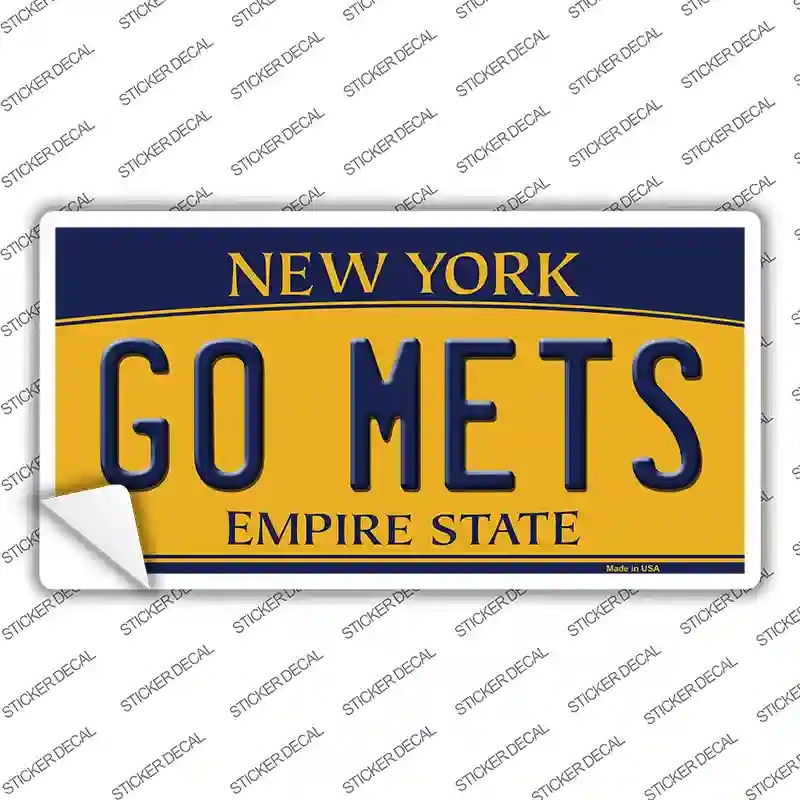 LP-13453s-L Go Mets Novelty Sticker Decal, Large