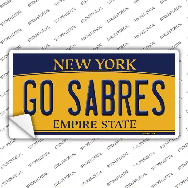 LP-13463s-S Go Sabres Novelty Sticker Decal, Small