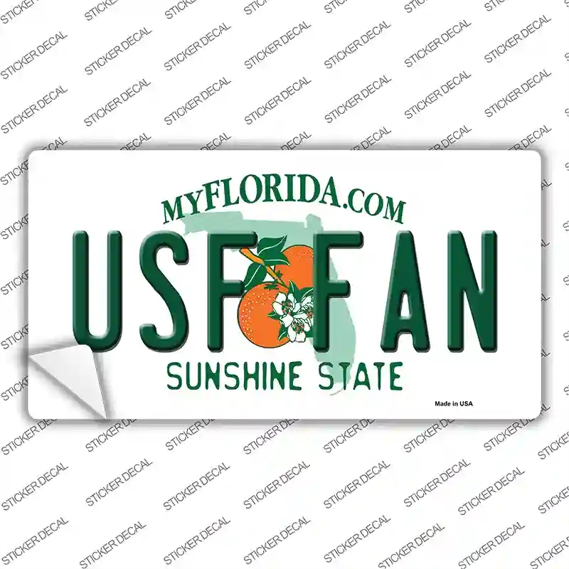 LP-12720s-L USF Fan Novelty Sticker Decal, Large