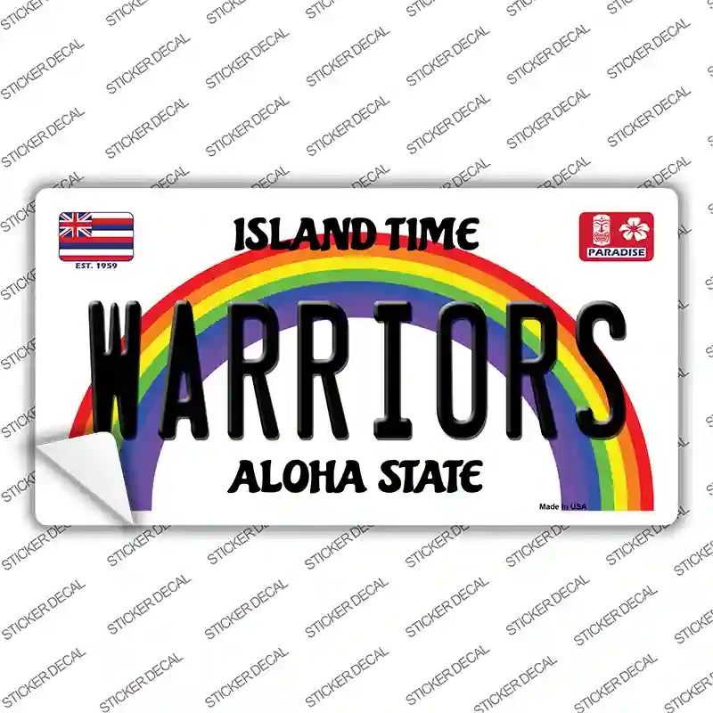 LP-12731s-XL Warriors Novelty Sticker Decal, Extra Large