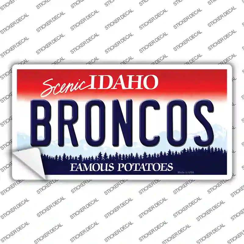 LP-12737s-XL Broncos Novelty Sticker Decal, Extra Large