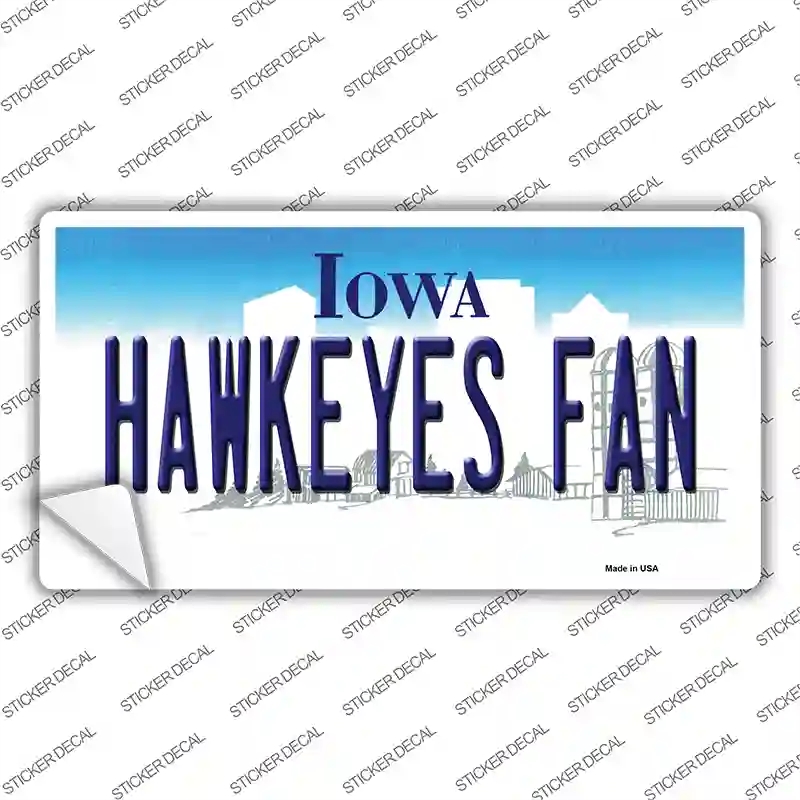 LP-12767s-XL Hawkeys Fan Novelty Sticker Decal, Extra Large