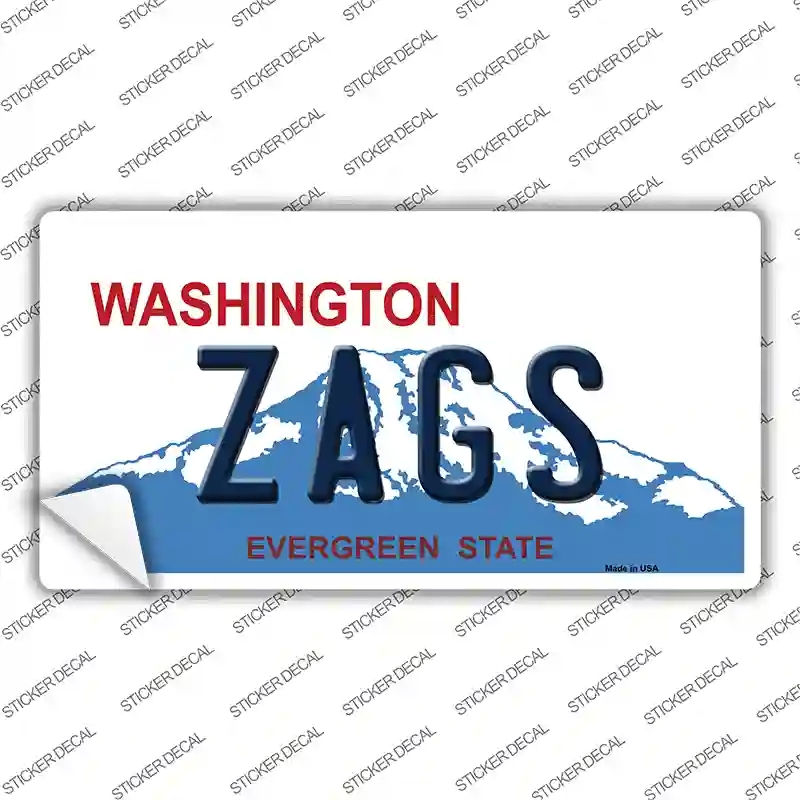 LP-13102s-S Zags Novelty Sticker Decal, Small