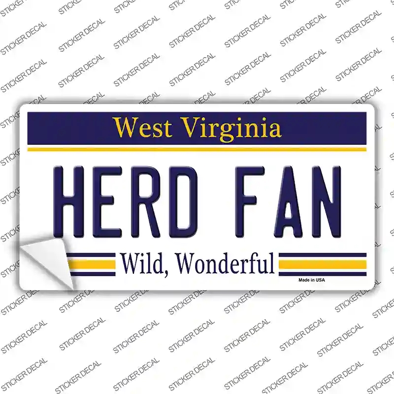 LP-13109s-L Herd Fan Novelty Sticker Decal, Large