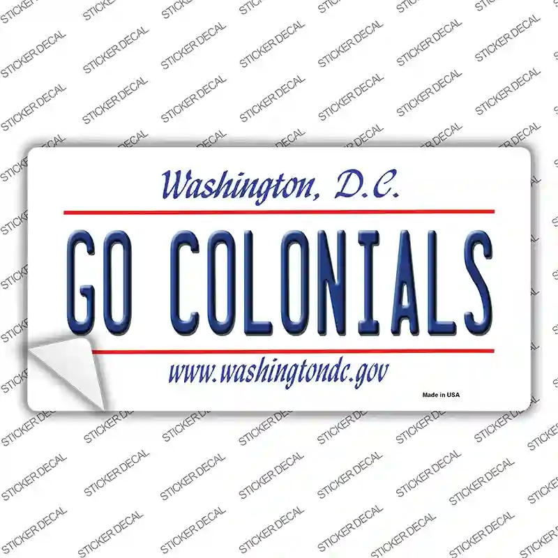 LP-13133s-XL Go Colonials Novelty Sticker Decal, Extra Large