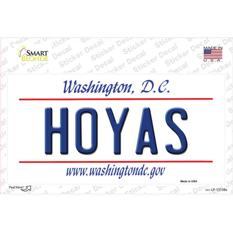 LP-13138s-M Hoyas Novelty Sticker Decal, Medium