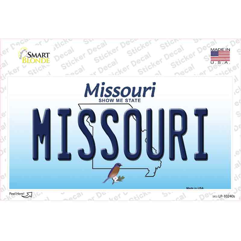 LP-10240s-M Missouri Novelty Sticker Decal, Medium