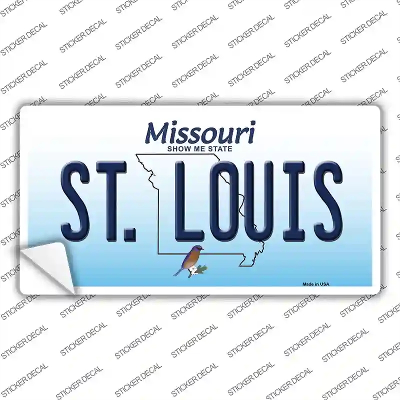 LP-10242s-S St Louis Missouri Novelty Sticker Decal, Small