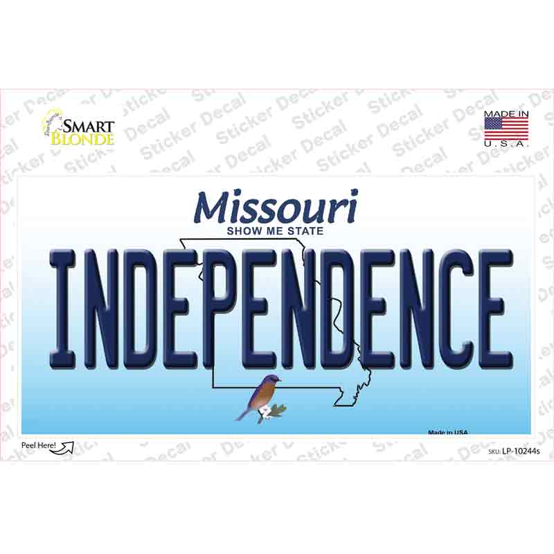 LP-10244s-M Independence Missouri Novelty Sticker Decal, Medium