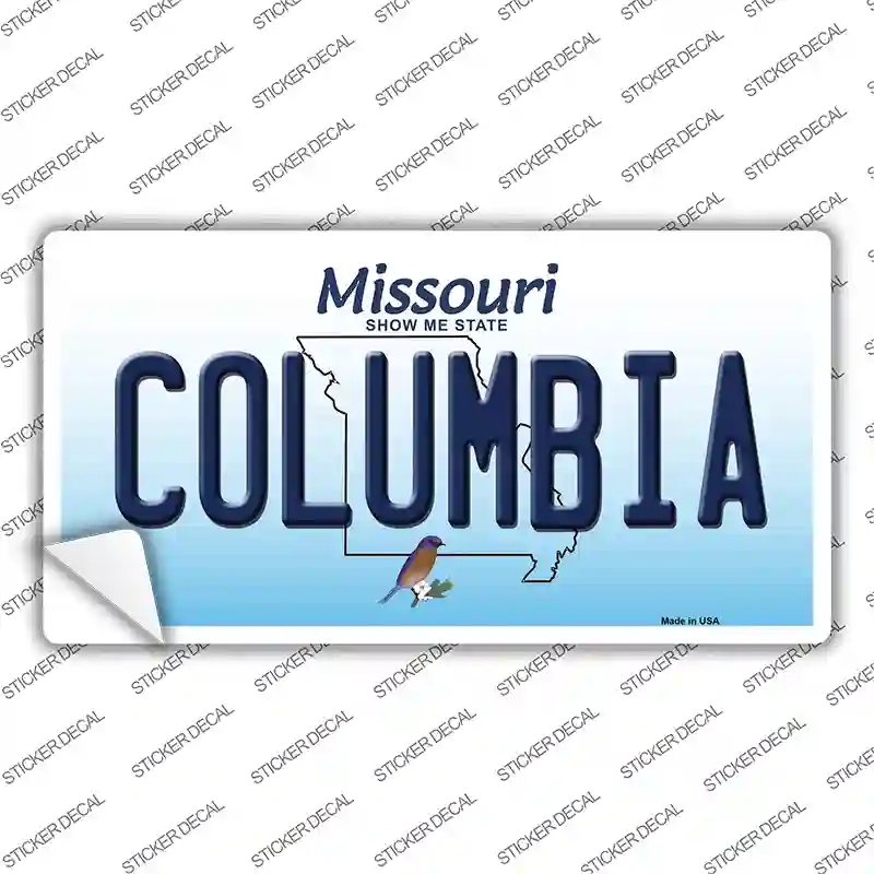 LP-10245s-S Columbia Missouri Novelty Sticker Decal, Small