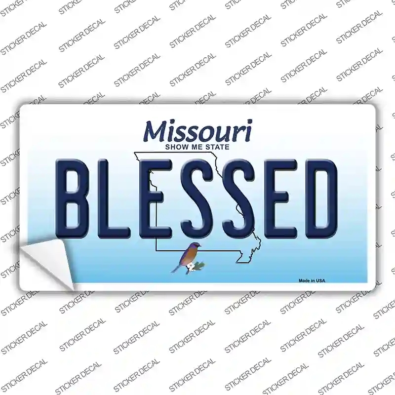 LP-10270s-S Blessed Missouri Novelty Sticker Decal, Small