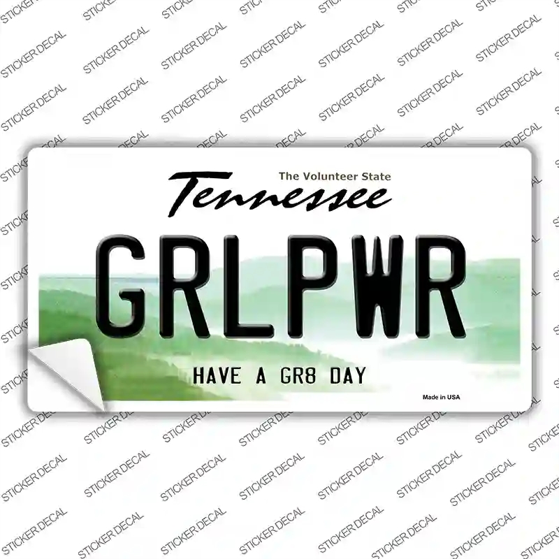 LP-13643s-L Girl Power Novelty Sticker Decal, Large