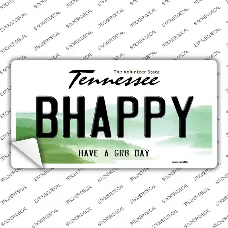 LP-13646s-XL Be Happy Novelty Sticker Decal, Extra Large
