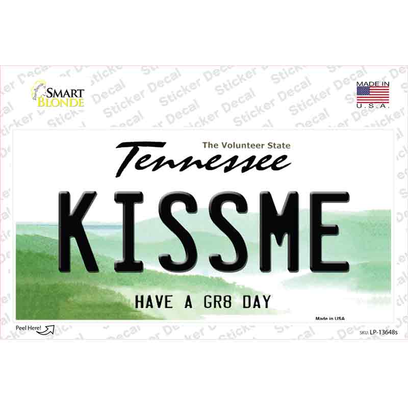 LP-13648s-M Kiss Me Novelty Sticker Decal, Medium