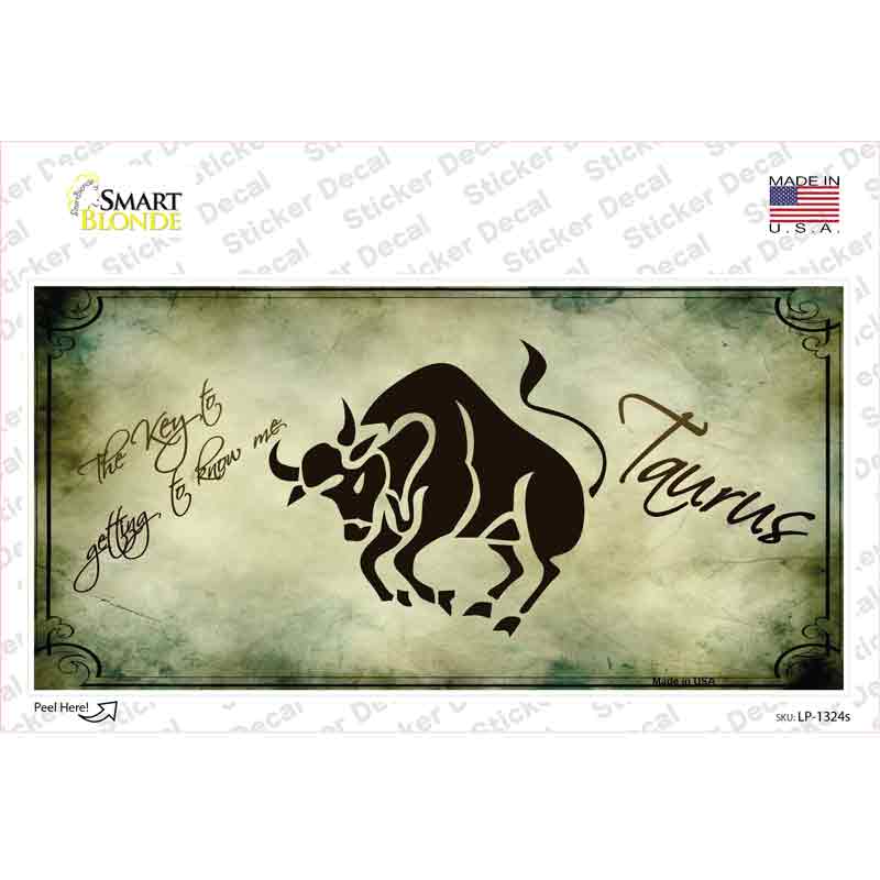 LP-1324s-M Taurus Zodiac Novelty Sticker Decal, Medium