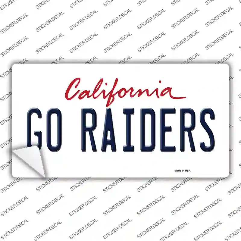 LP-13325s-S Go Raiders Novelty Sticker Decal, Small