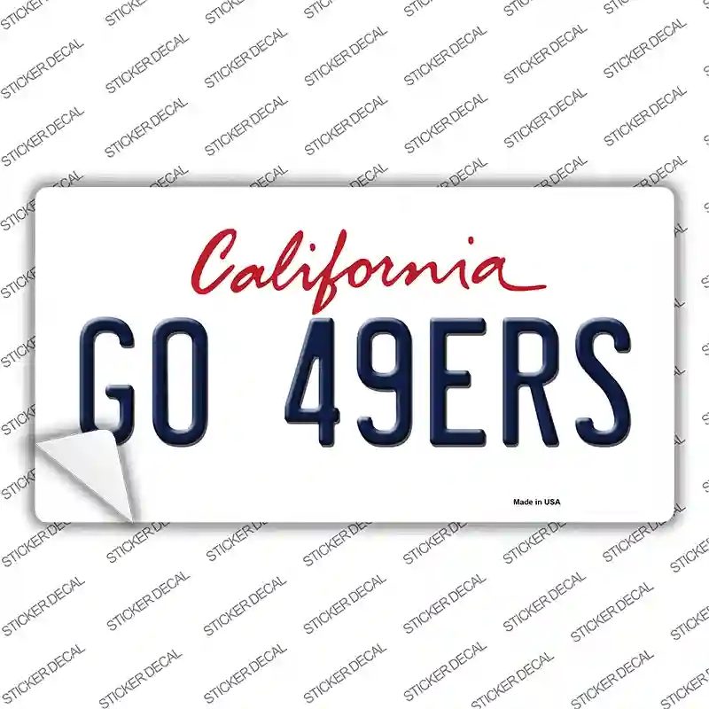 LP-13327s-L Go 49ers Novelty Sticker Decal, Large