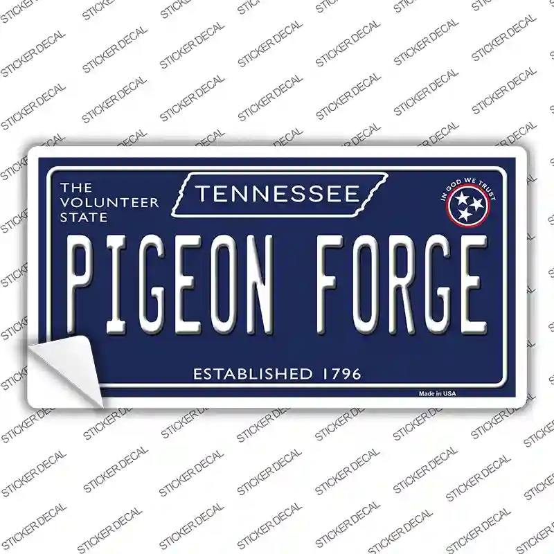 LP-13962s-S Pigeon Forge Tennessee Blue Novelty Sticker Decal, Small