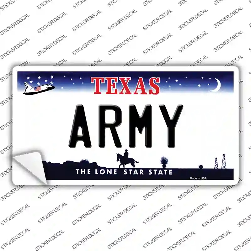 LP-13964s-S Texas Army Novelty Sticker Decal, Small