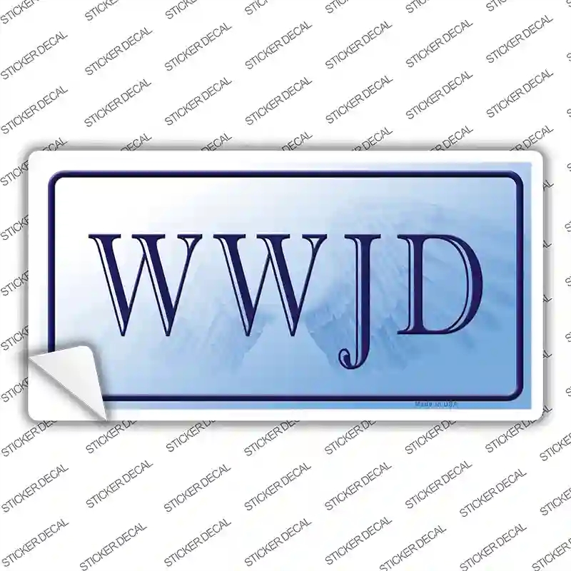 LP-252s-XL WWJD Novelty Sticker Decal, Extra Large