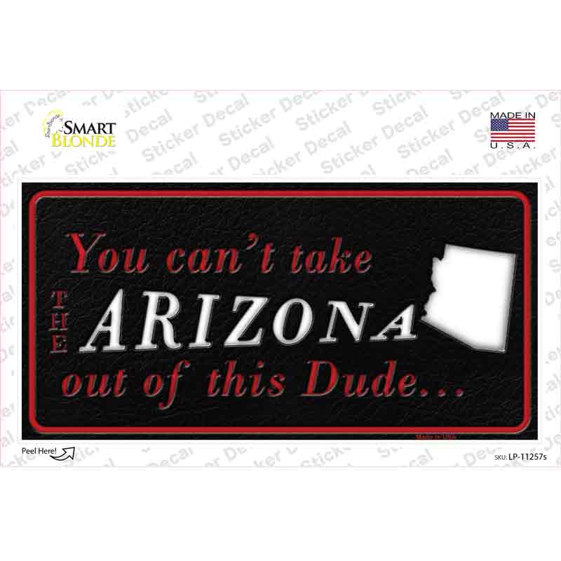 LP-11257s-M Arizona Dude Novelty Sticker Decal, Medium