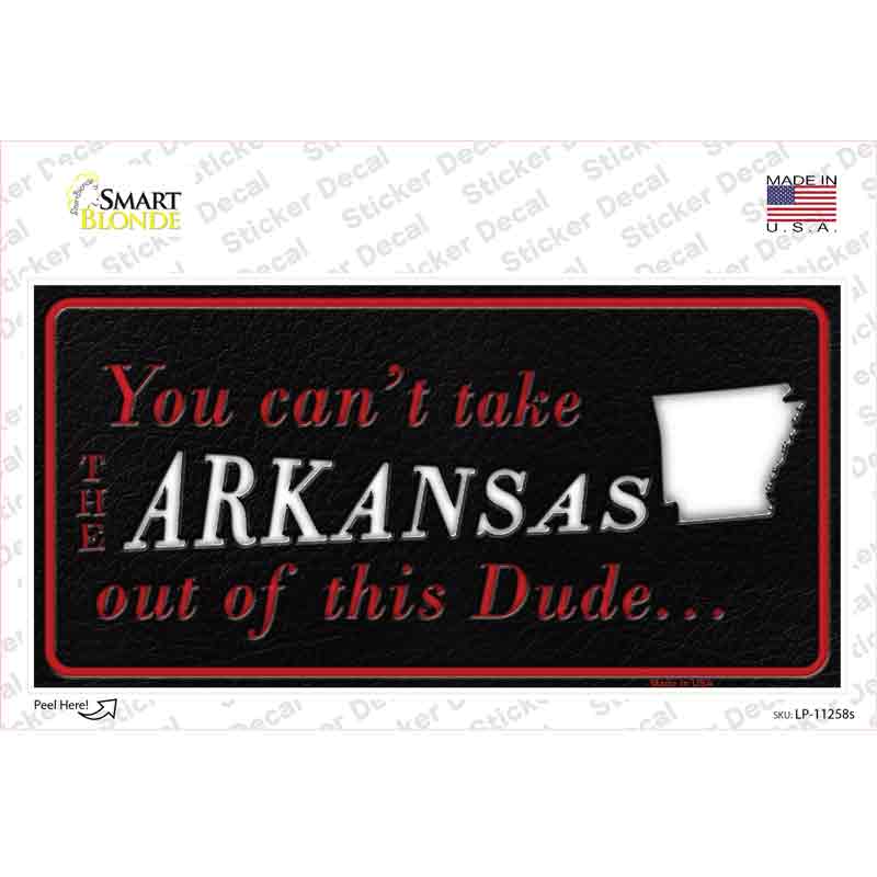 LP-11258s-M Arkansas Dude Novelty Sticker Decal, Medium