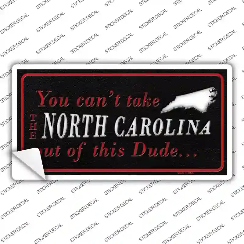 LP-11287s-L North Carolina Dude Novelty Sticker Decal, Large