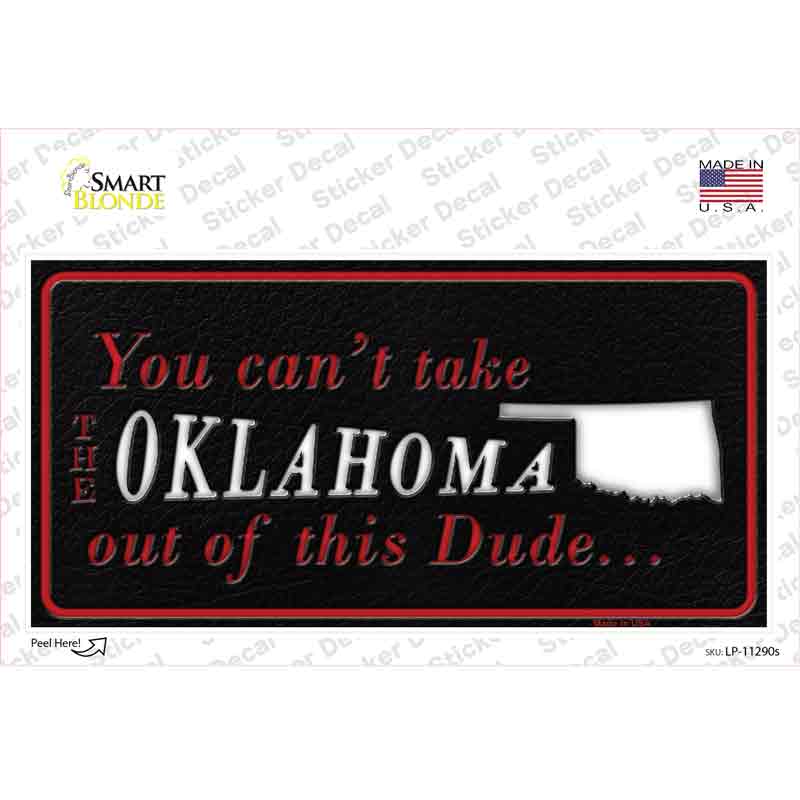 LP-11290s-M Oklahoma Dude Novelty Sticker Decal, Medium