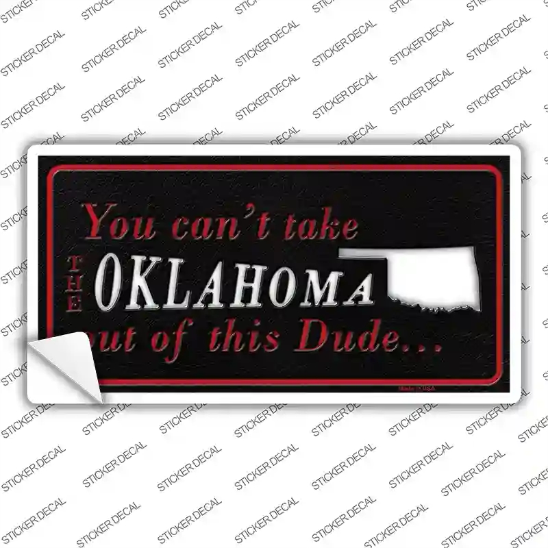 LP-11290s-S Oklahoma Dude Novelty Sticker Decal, Small