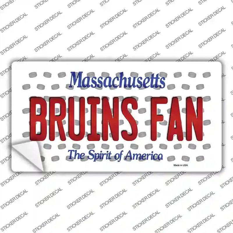 LP-10833s-L Bruins Fan Massachusetts Novelty Sticker Decal, Large