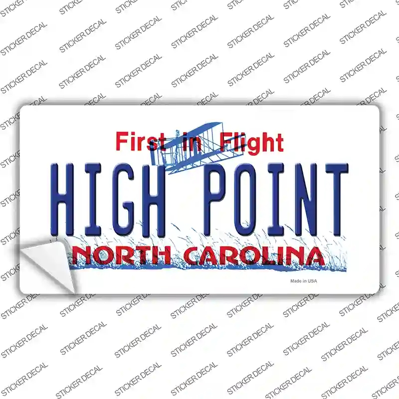 LP-11848s-S High Point North Carolina Novelty Sticker Decal, Small