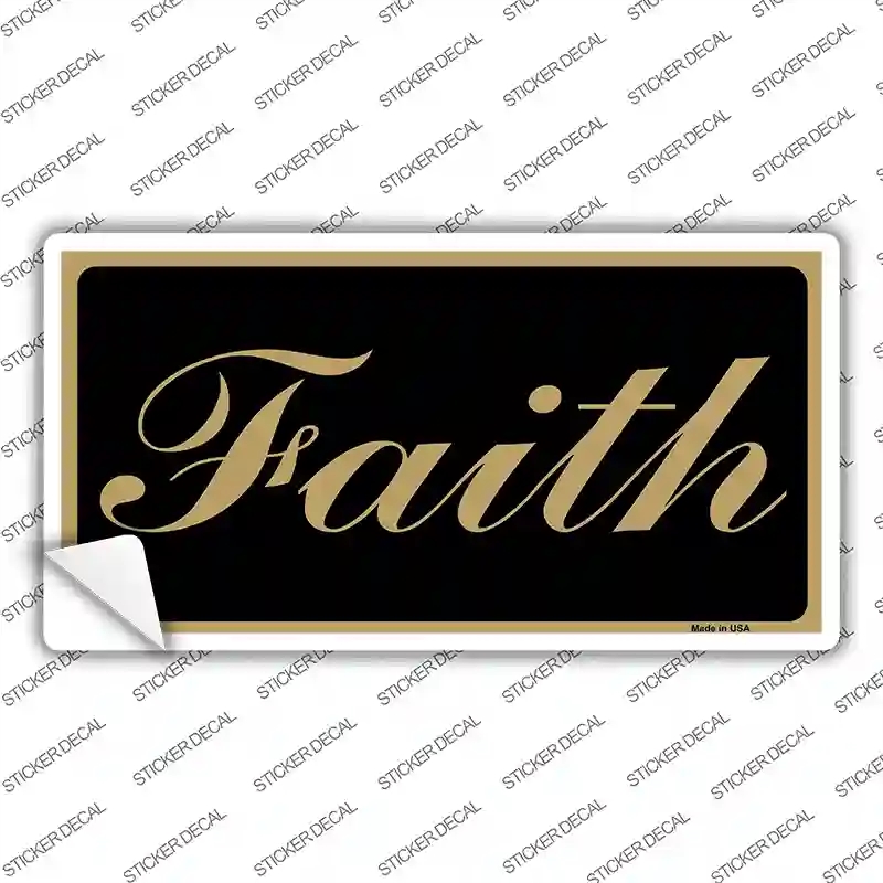LP-2550s-L Faith Novelty Sticker Decal, Large