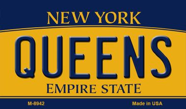 Queens New York State License Plate Tag Magnet M-8942