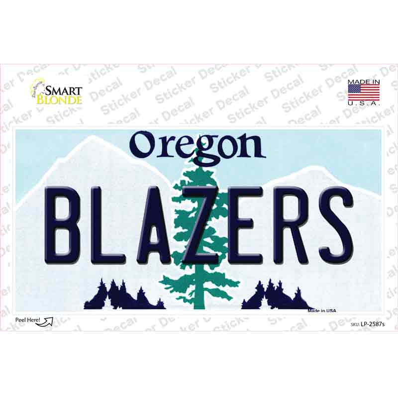 LP-2587s-M Blazers Oregon State Novelty Sticker Decal, Medium