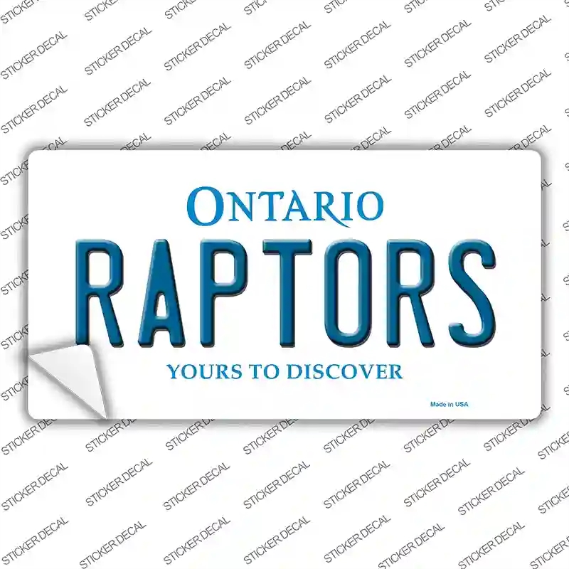 LP-2590s-S Raptors Ontario State Novelty Sticker Decal, Small