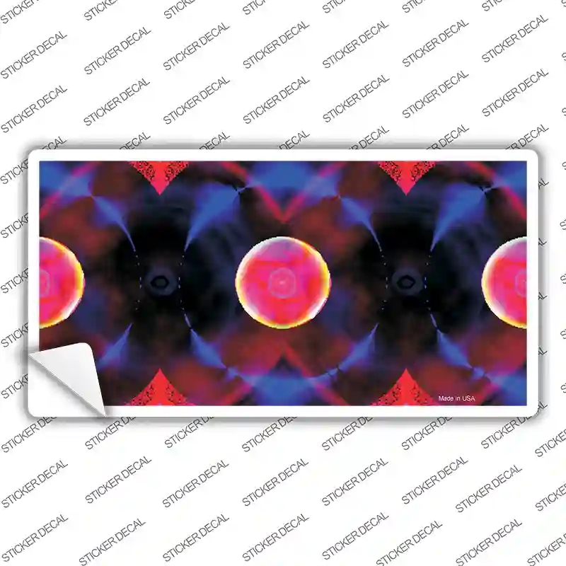 LP-1405s-S Red Purple Nova Novelty Sticker Decal, Small