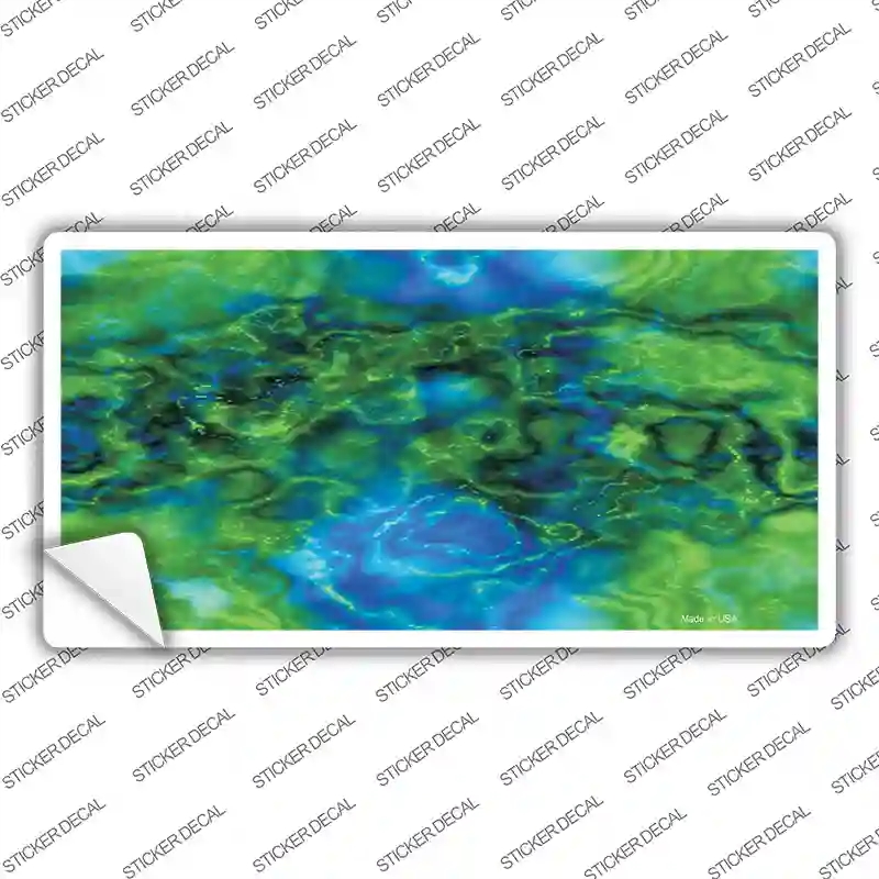 LP-1411s-L Psychedelic Electric Jelly Fish Novelty Sticker Decal, Large