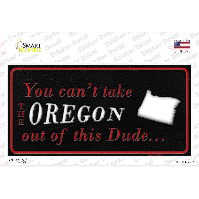 LP-11291s-M Oregon Dude Novelty Sticker Decal, Medium