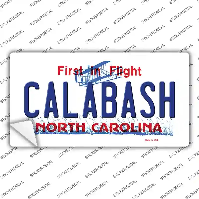 LP-11415s-S Calabash North Carolina Novelty Sticker Decal, Small