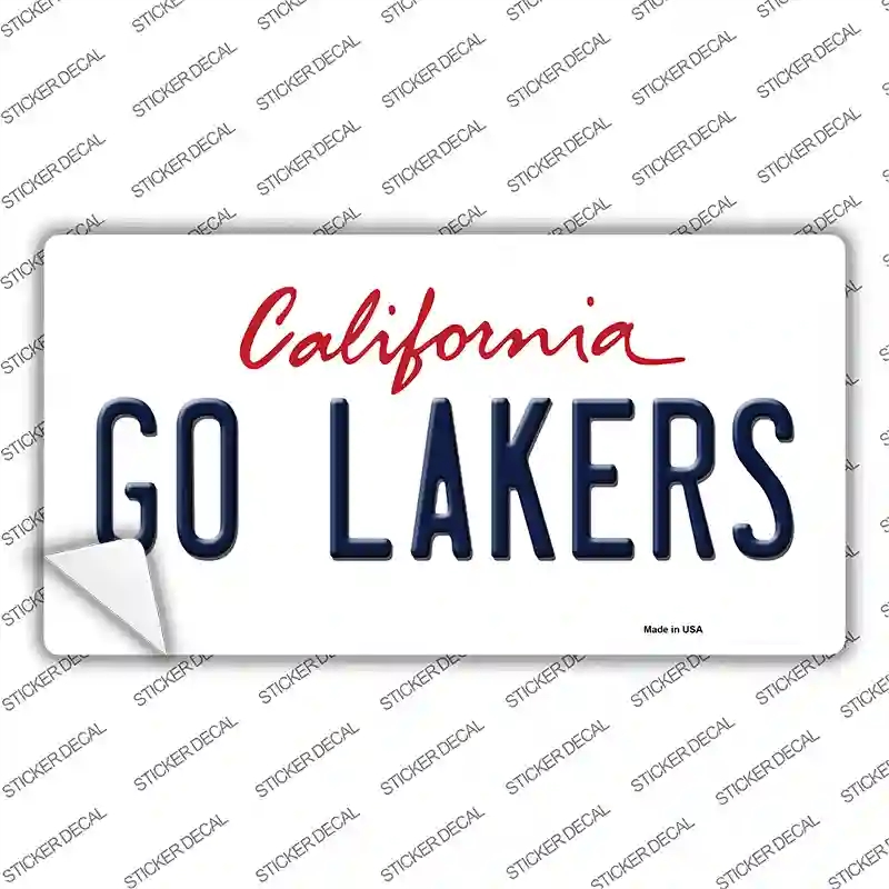 LP-13343s-S Go Lakers Novelty Sticker Decal, Small