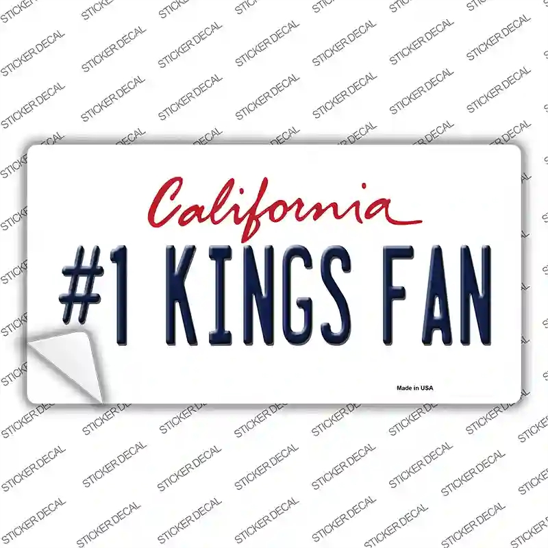 LP-13350s-L 1 Kings Fan Novelty Sticker Decal, Large