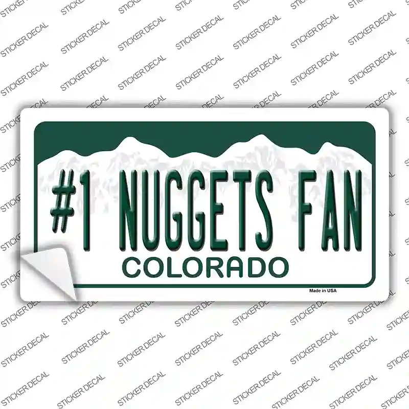 LP-13358s-L Number 1 Nuggets Fan Novelty Sticker Decal, Large