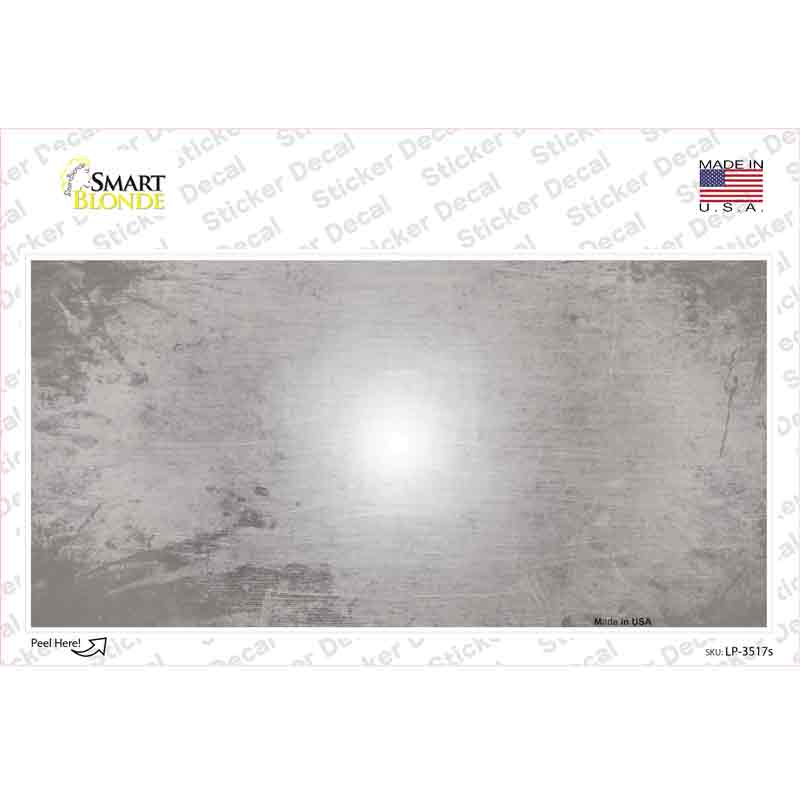 LP-3517s-M Gray & White Fade Scratched Novelty Sticker Decal, Medium