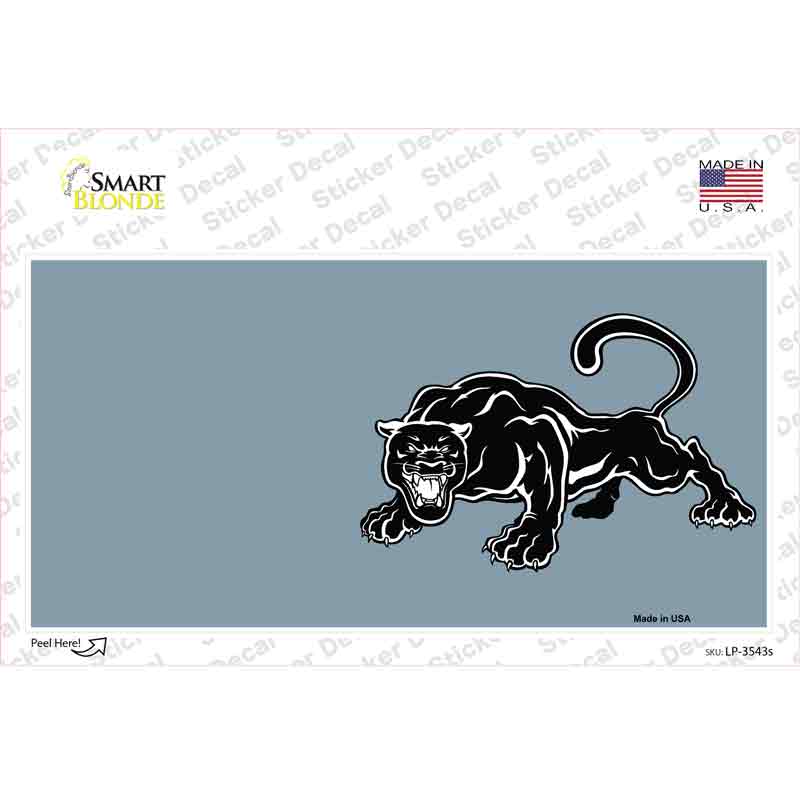 LP-3543s-M Black Panther Offset Novelty Sticker Decal, Medium