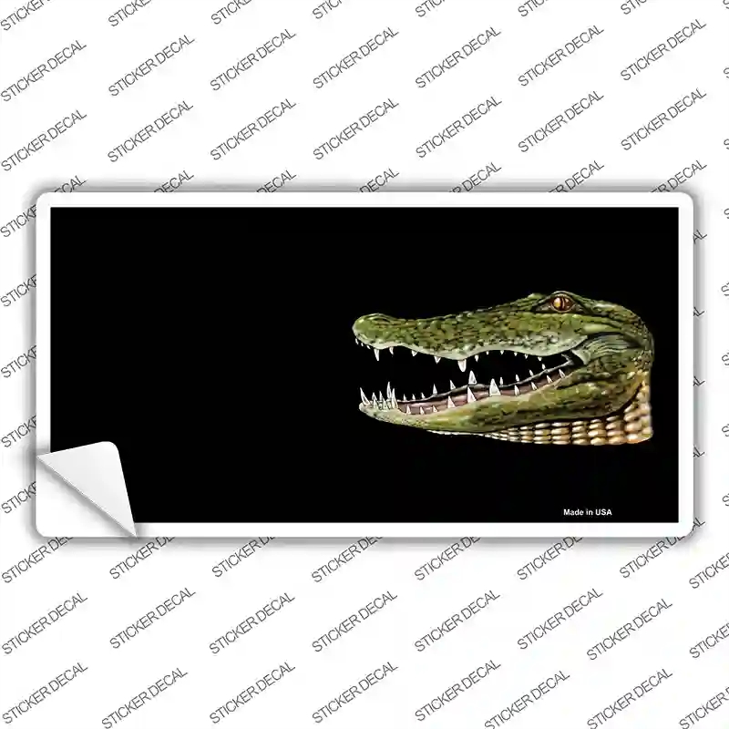 LP-3746s-XL Gator Offset Novelty Sticker Decal, Extra Large