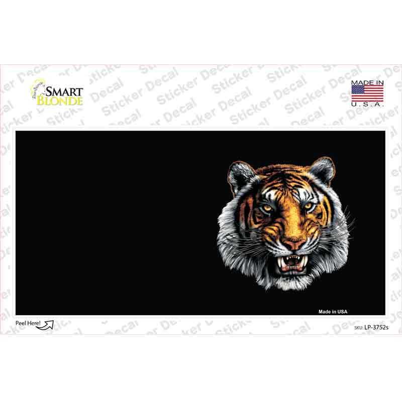 LP-3752s-M Tiger Offset Novelty Sticker Decal, Medium